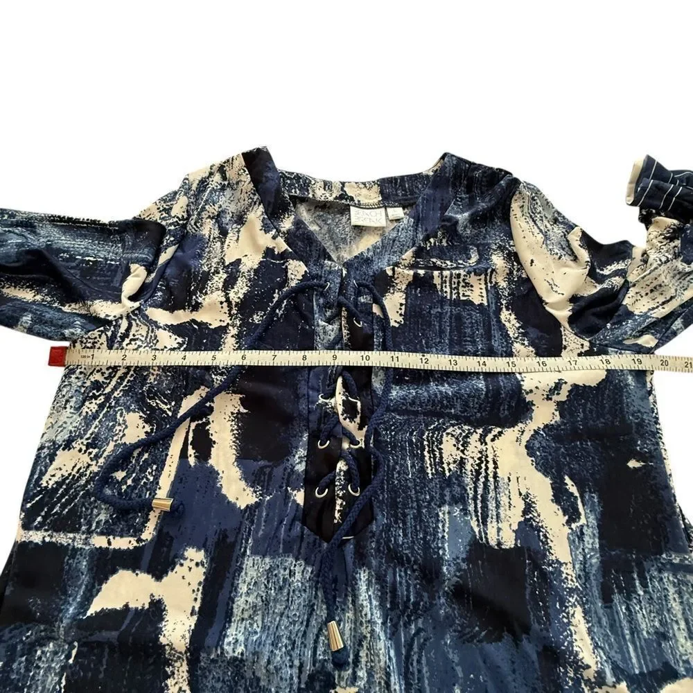 Beach Break Navy Tie Dye Beach Coverup Tunic